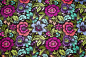 Preview: Designer-Baumwollstoff Nightshade deja vu – Spider Blossom(10 cm)
